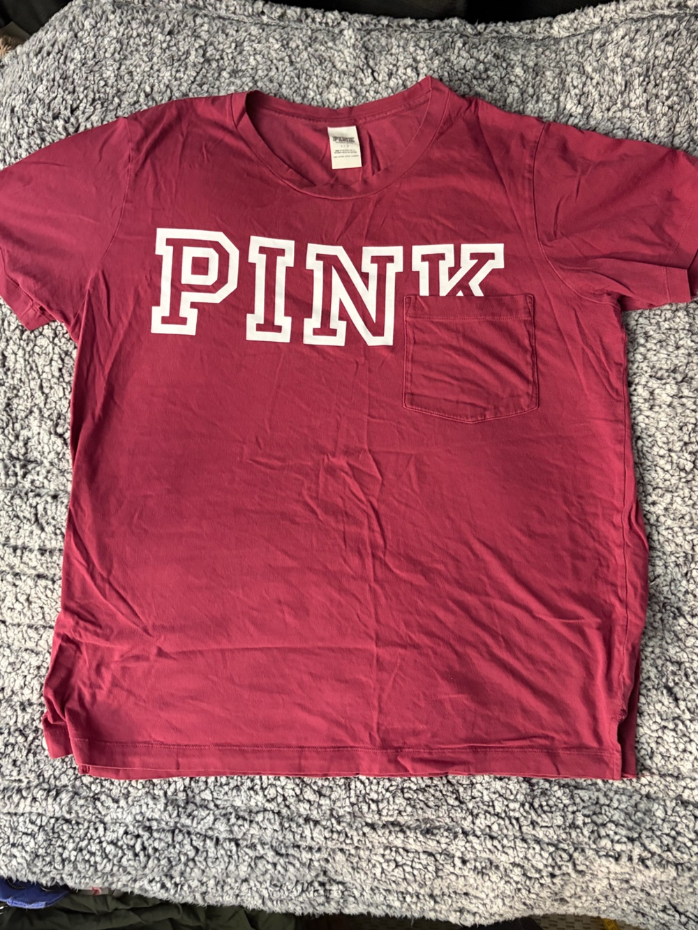 PINK Victoria's Secret Maroon Tee